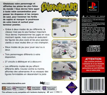 Snowboard Racer (EU) box cover back